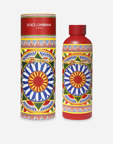 Fľaše Dolce & Gabbana Dolce & Gabbana Carretto Print Water Bottle 500ml Červená | TC0169TCA42UC154, 0
