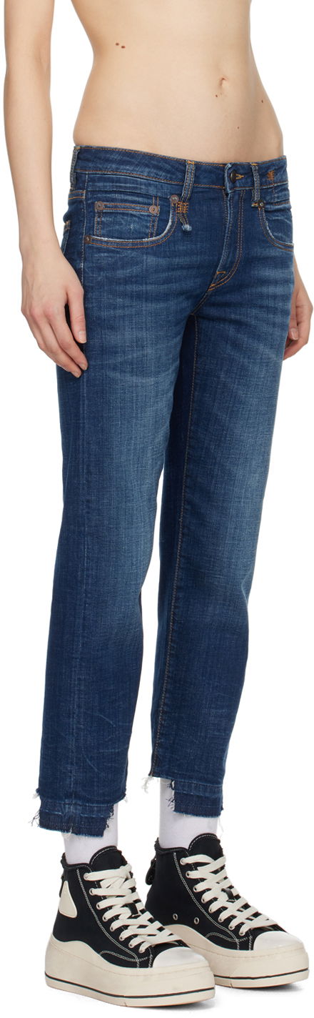 Džínsy R13 R13 Boy Straight Jeans Modrá | R13W0991-664C, 1