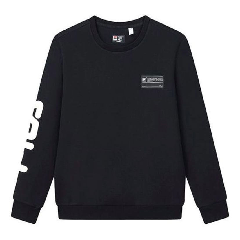 Sveter FILA Logo Print Pullover Čierna | F11M149208F-NV