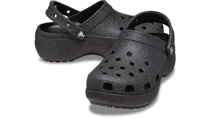 Tenisky a topánky Crocs Classic Platform Glitter Clogs Black Čierna | 207241-001, 1