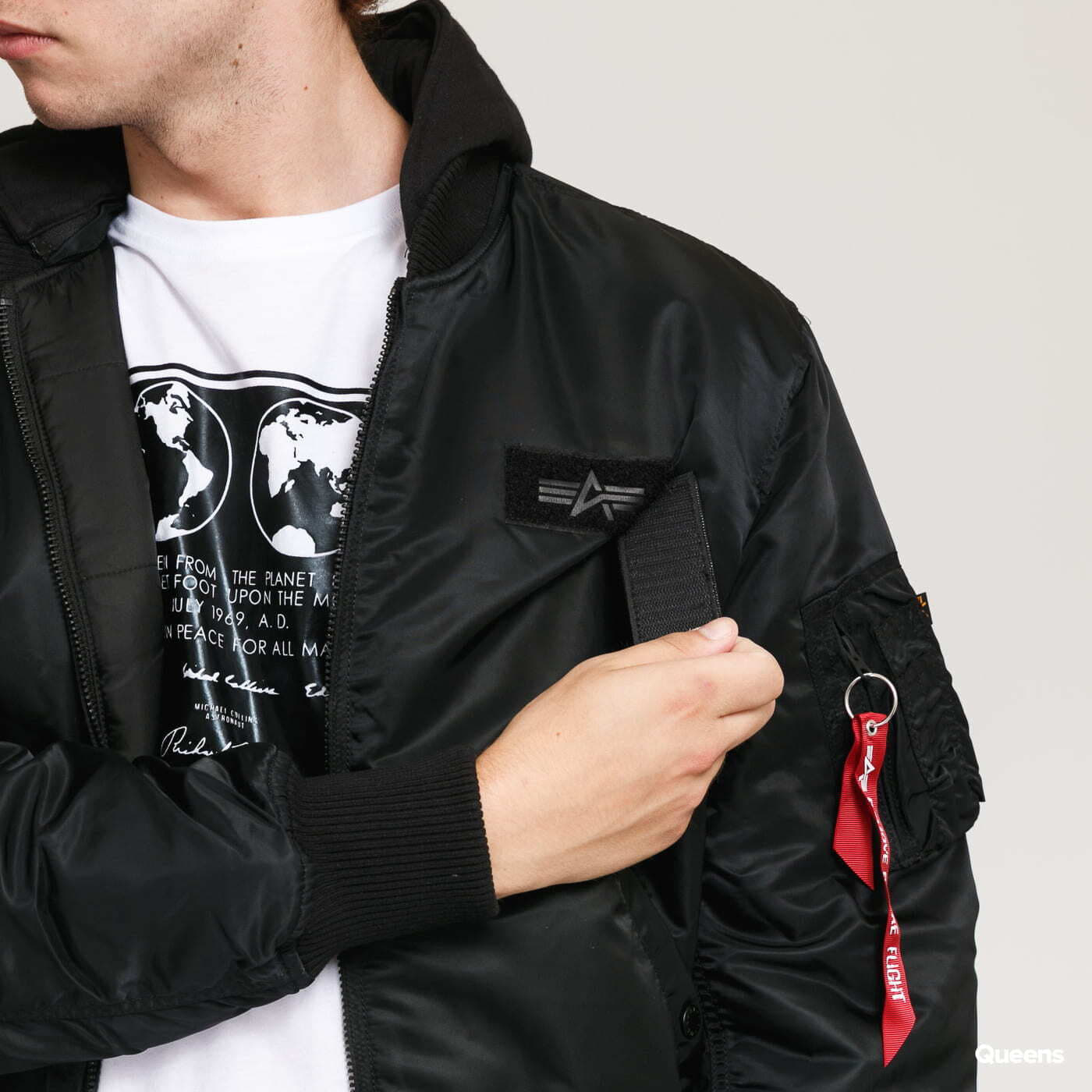 Jacket MA - 1 ZH Back Print Black