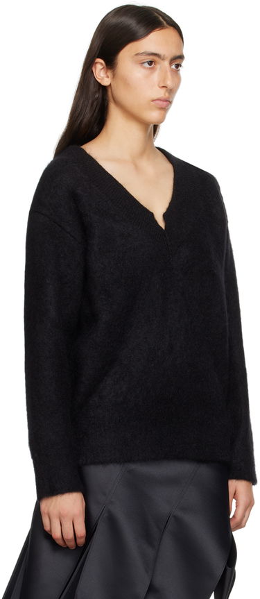 Sveter We11done We11done V-Neck Knit Sweater Čierna | WD-KT3-23-658-W-BK, 1