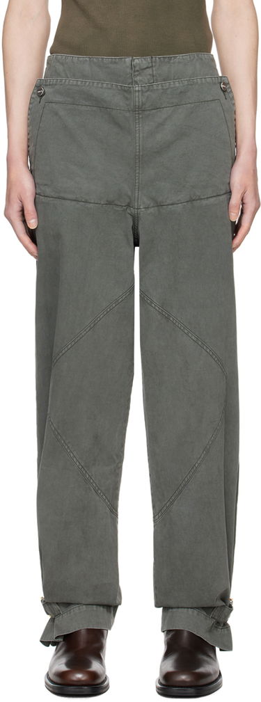 Nohavice Dion Lee Shell Trousers Šedá | C2175PS24, 0
