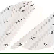 Pop Trading Company Letters Striped Shirt, Size Large