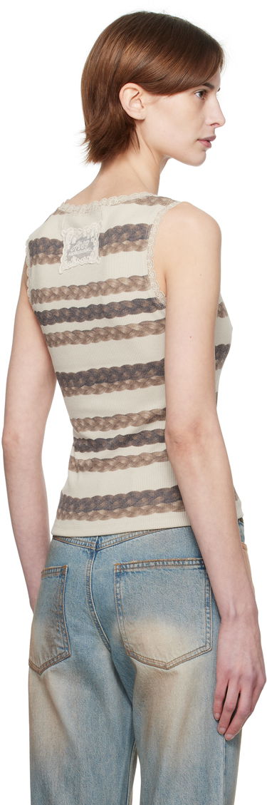 Tielko Andersson Bell Andersson Bell Hair Braid Striped Tank Top Béžová | atb1263w, 2
