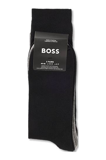 Ponožky BOSS Three pairs of regular-length logo socks Rôznofarebný | 50547840, 1