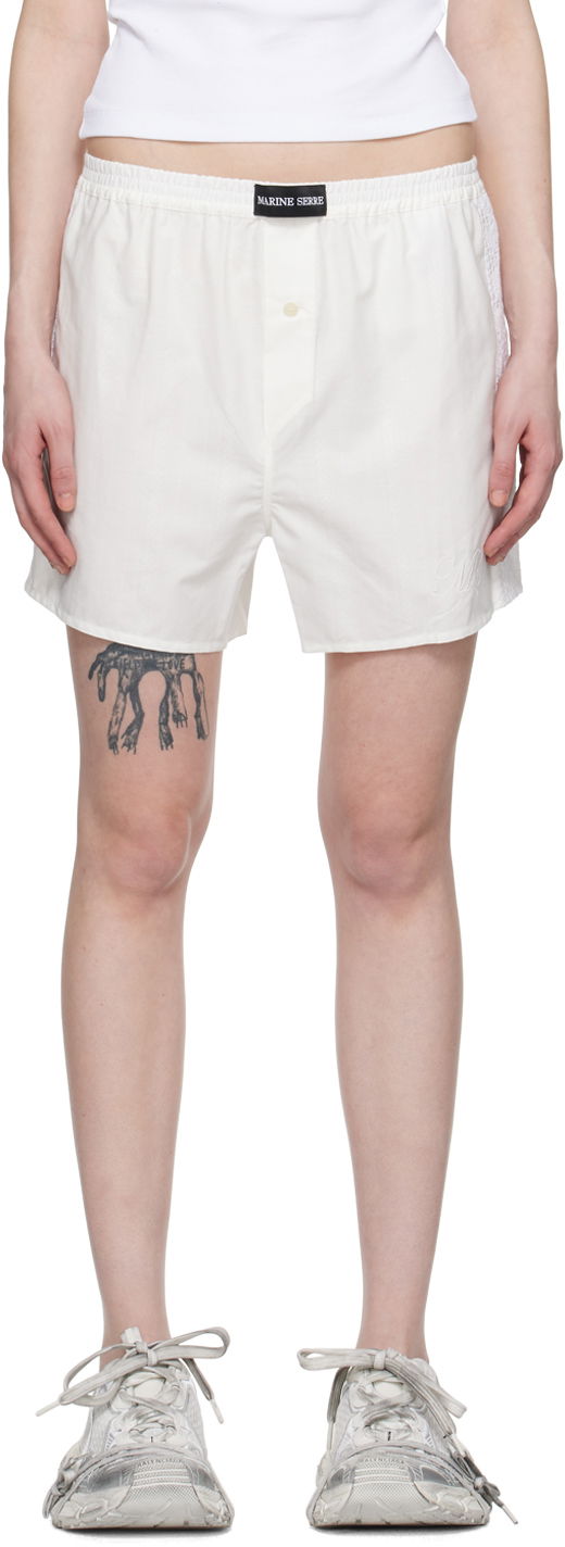 Šortky Marine Serre Patch Shorts Biela | USH002, 0