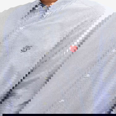 Košeľa Human Made Oxford Button-Down Shirt Modrá | HM28SH006-BL, 5