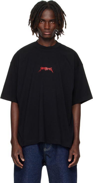 Tričko VETEMENTS Vetements Metal Logo Regular Fit T-Shirt Čierna | UH76TR600B, 0