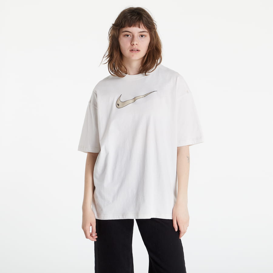 Tričko Nike Swoosh Oversized T-Shirt Biela | DM6211-030, 0