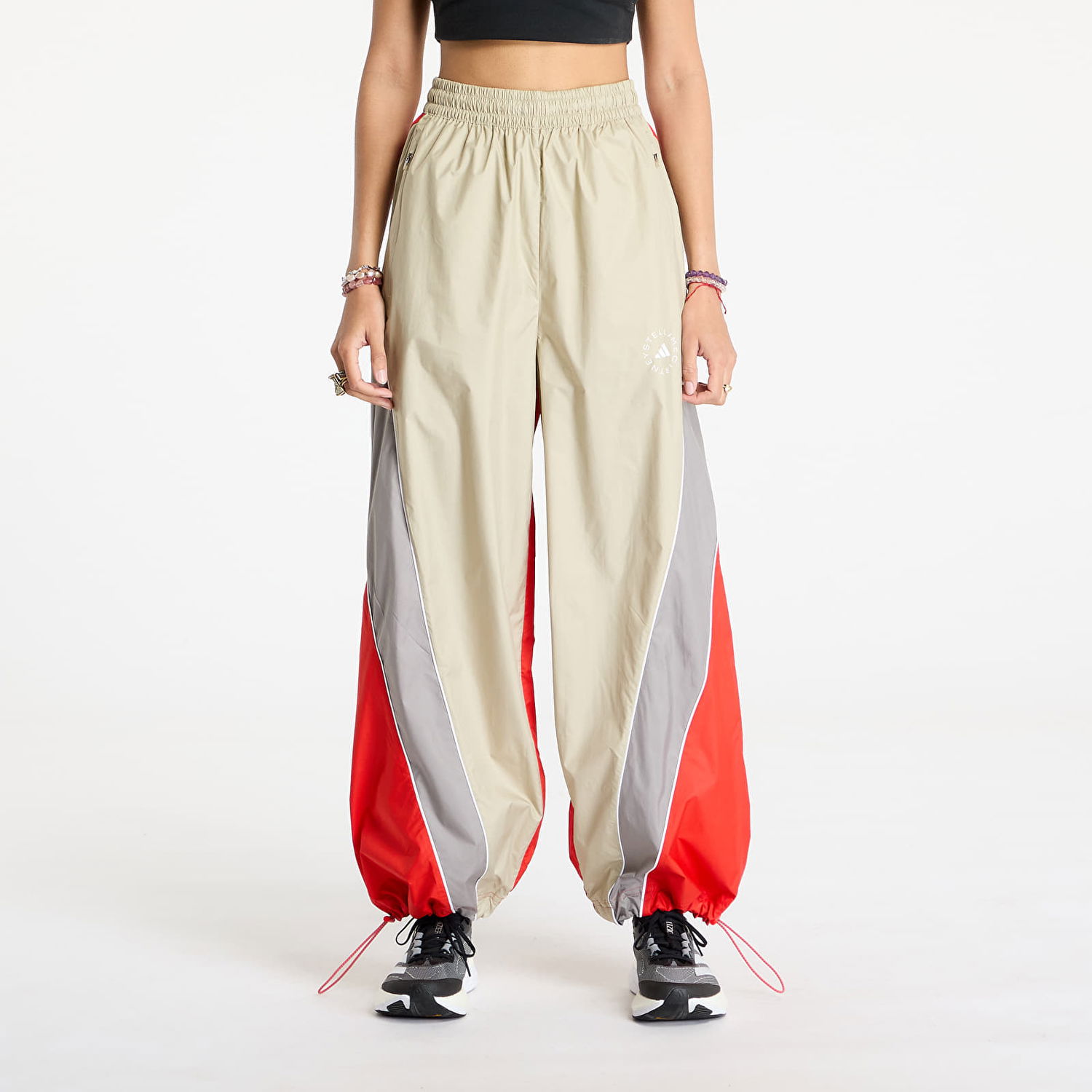 Nohavice adidas Performance Women's Track Pants Béžová | JI5135, 0
