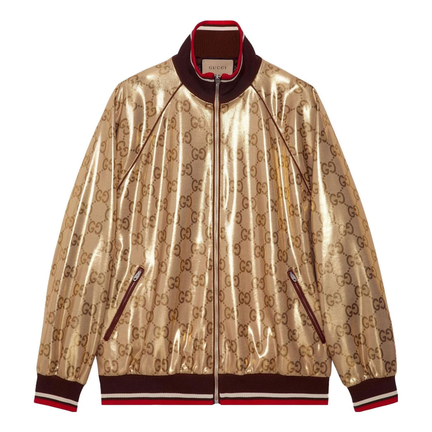 Bomber bunda Gucci Technical Jersey Zip Jacket Béžová | 737363-XJFFG-2486, 0