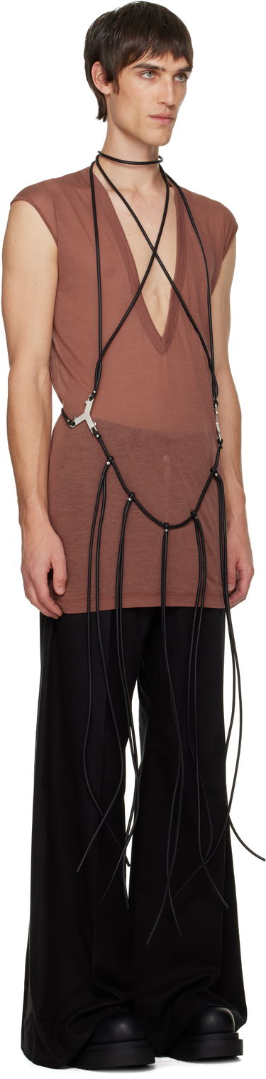 Tielko Rick Owens Concordians Cord Fringed Tank Top Hnedá | RR02E1457 LBL, 1