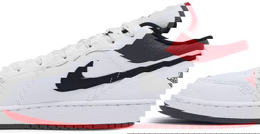 Tenisky a topánky Jordan Air Jordan 1 Low "White Gym Red" GS Biela | 553560-118, 2