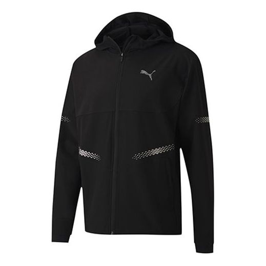 Vetrovka Puma Runner ID Hooded Jacket Čierna | 519382-01