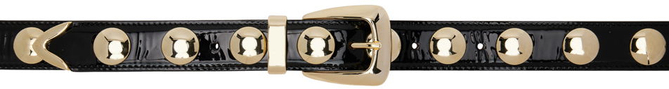Opasok Khaite Benny' Studded Patent Leather Belt Čierna | 10015-764, 0