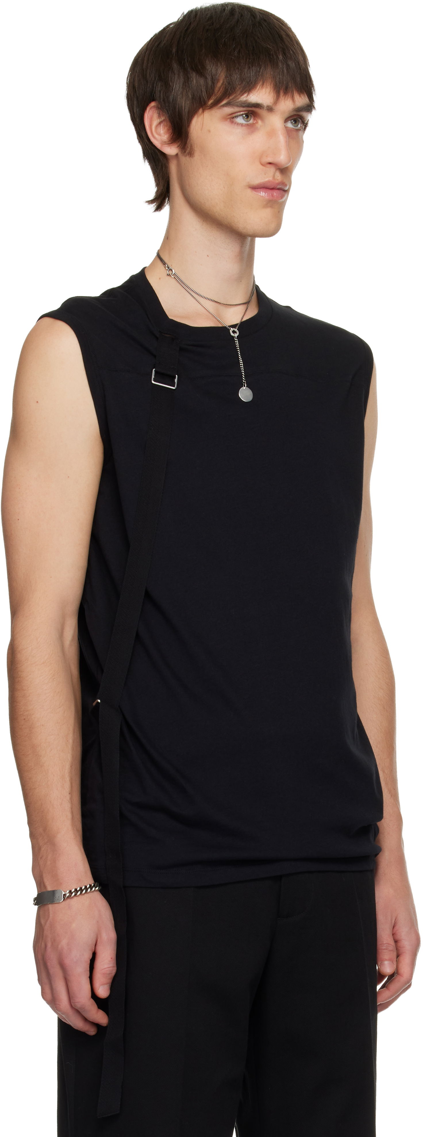 Tričko Ann Demeulemeester Ann Demeulemeester Sleeveless T-shirt Čierna | B0013217-FA206-099, 1