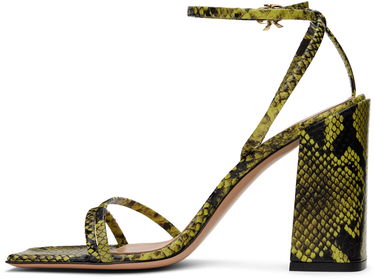 Doplnky Gianvito Rossi Gianvito Rossi Snakeskin Heeled Sandals Zelené | G32336.95RIC.BON, 2