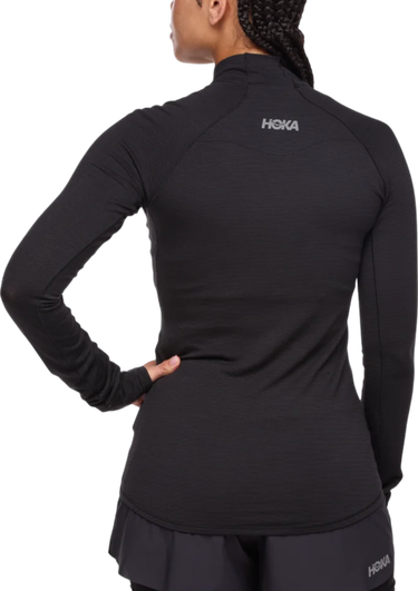 Mikina Hoka One One Hoka BaseZip Long Sleeve Čierna | 1156112-blk, 1