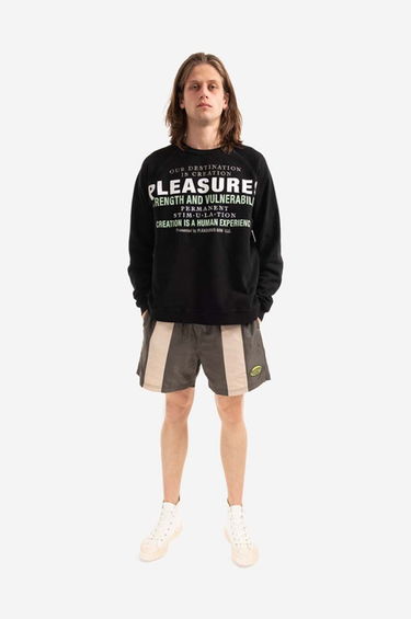 Mikina Pleasures Permanent Crewneck Sweatshirt Čierna | P22SP017, 1