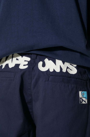 Cargo nohavice AAPE by A Bathing Ape AAPE Simple Cotton Pants Navy | AAPPTMA677XXM, 4