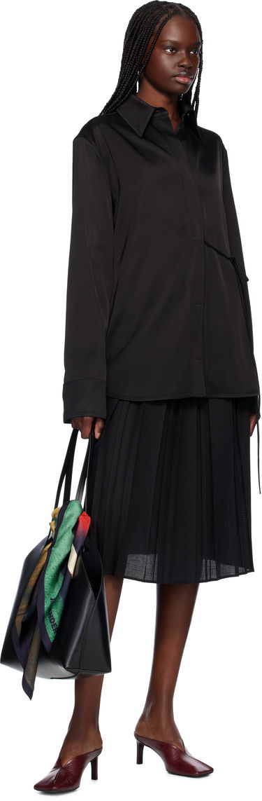 Sukňa Jil Sander Jil Sander Pleated Midi Skirt Čierna | J02MA0256_J40217, 3