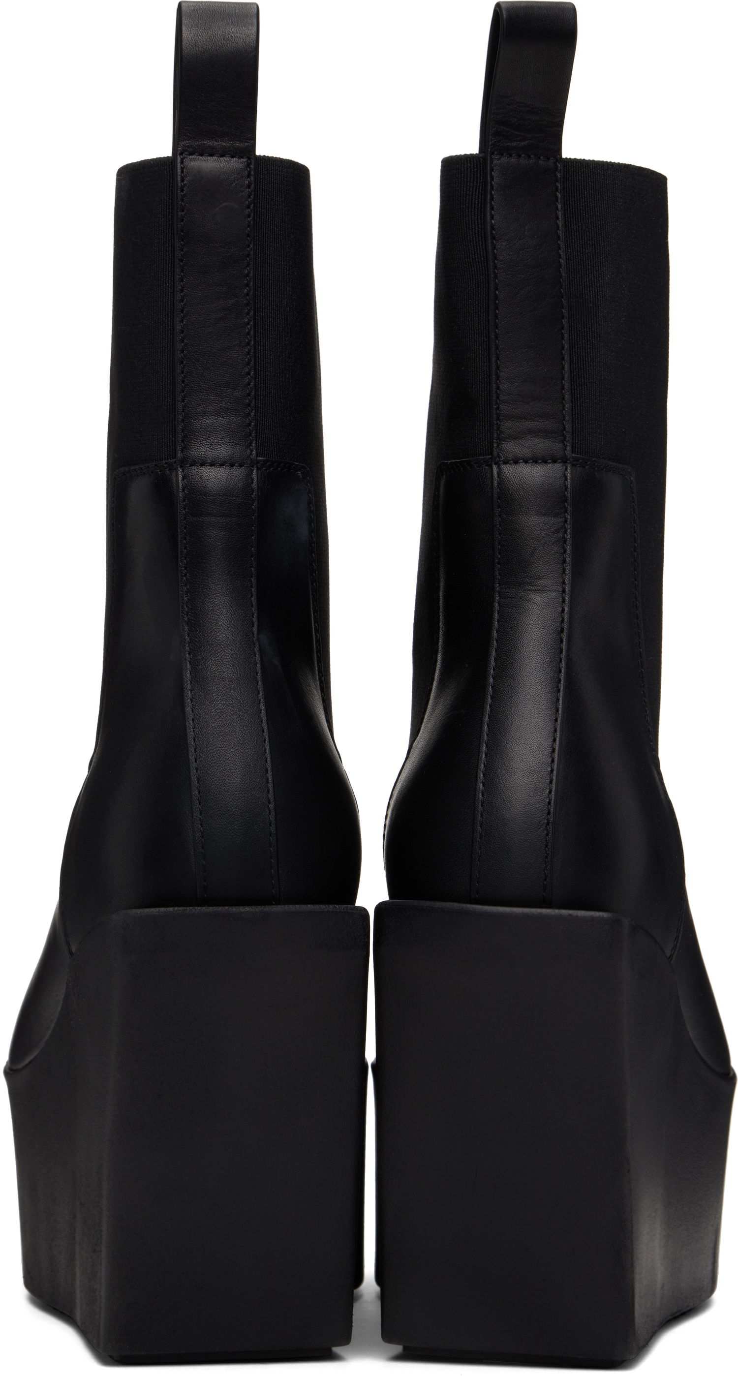Oblečenie Rick Owens Rick Owens Hollywood Sliver Platform Beatle Boots Čierna | RP01E7851 LOO, 1
