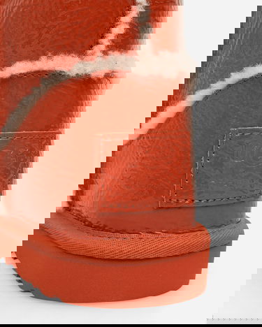 Tenisky a topánky UGG Telfar Logo Tall Crinkle Leather Boots Spicy Pumpkin Červená | 1155871 SYP, 7