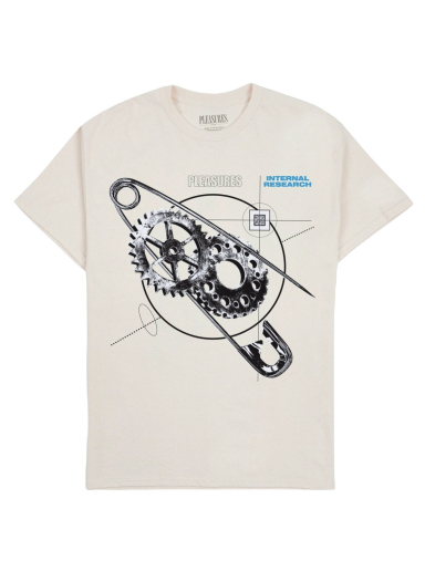 Tričko Pleasures Research T-Shirt Béžová | P23F051-NATURAL