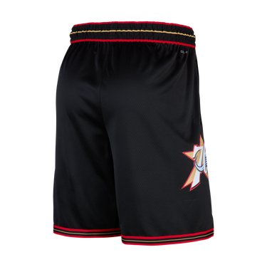 Šortky Nike Philadelphia 76ers Hardwood Classics 2025/26 Swingman Dri-FIT NBA Shorts Čierna | HM4841-010, 2