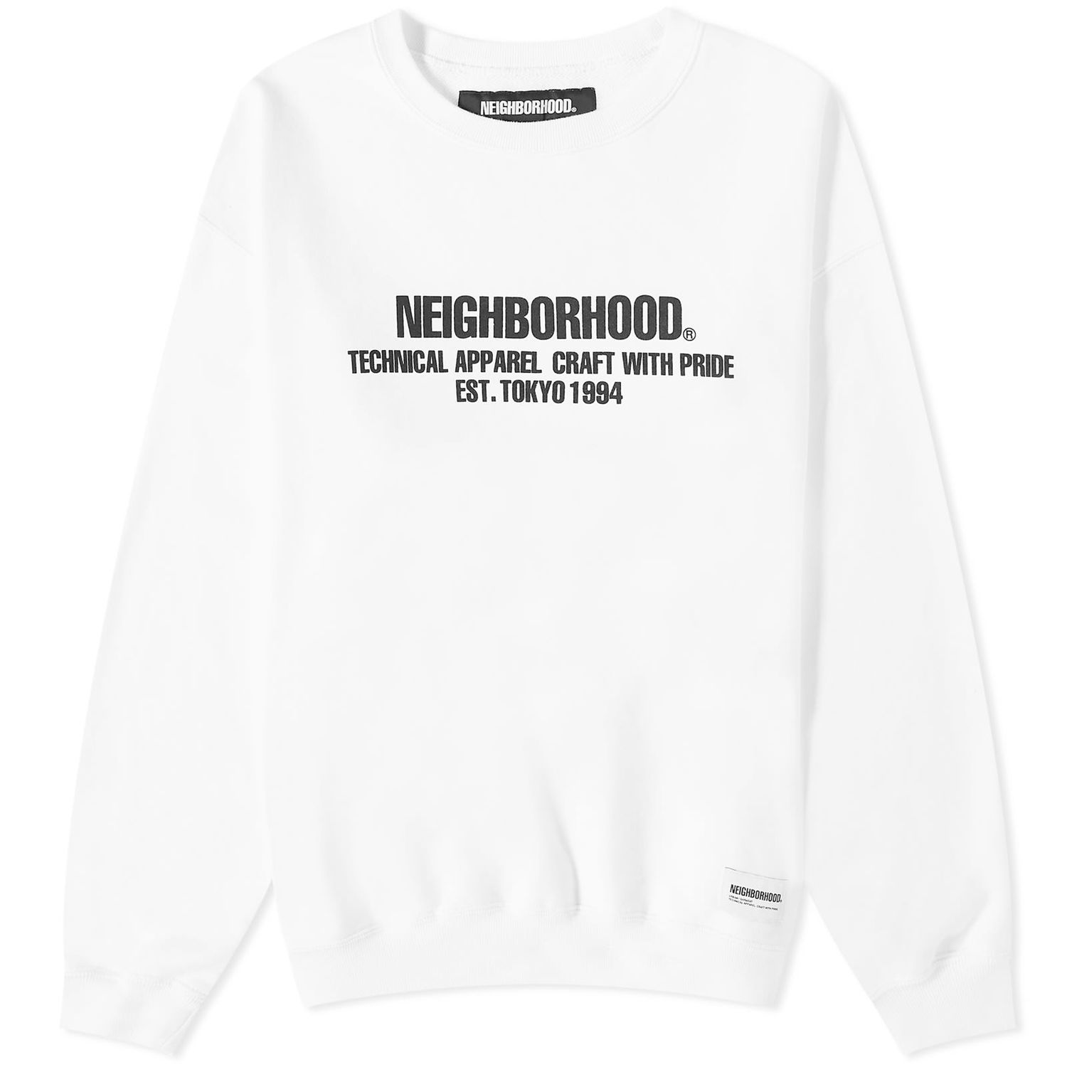 Sveter Neighborhood Classic Crewneck Biela | 232UWNH-CSM02-WH, 0