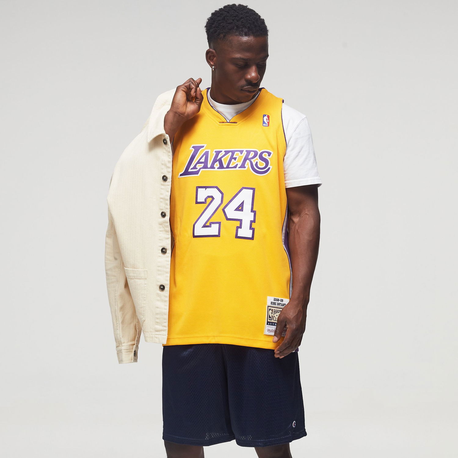 Dres Mitchell & Ness NBA AUTHENTIC JERSEY LOS ANGELES LAKERS 2008-09 KOBE BRYANT #24 Žltá | AJY4CP19009-LALLTGD08KBR, 1