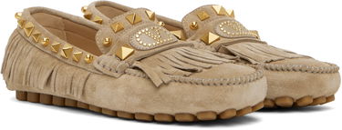 Doplnky Valentino Valentino Garavani Plaster Caster Driver Loafers Béžová | 6W2S0LL2KAD, 3