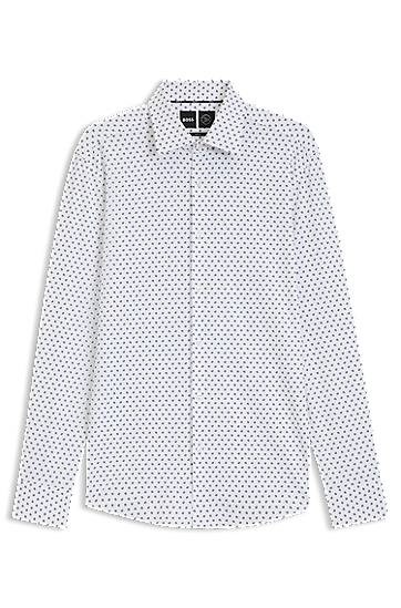 Košeľa BOSS Men's Slim Fit Performance-Stretch Shirt Biela | 50545310, 0