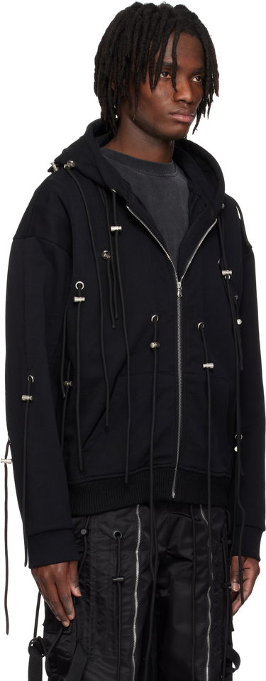 Mikina Who Decides War Who Decides War String Theory Zip-Up Hoodie Čierna | 1110520002SS25, 1