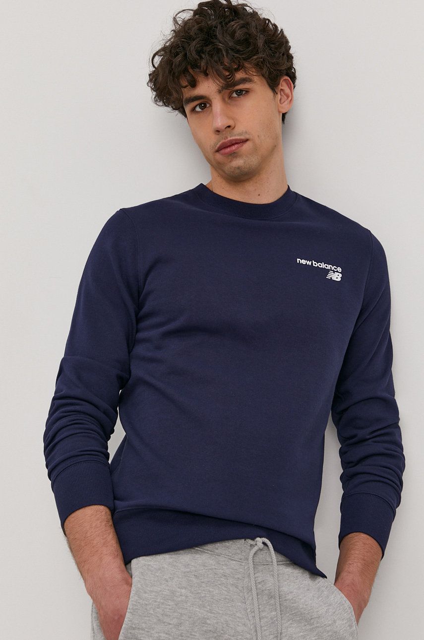 Mikina New Balance Crewneck Sweatshirt Navy | MT03911PGM, 0
