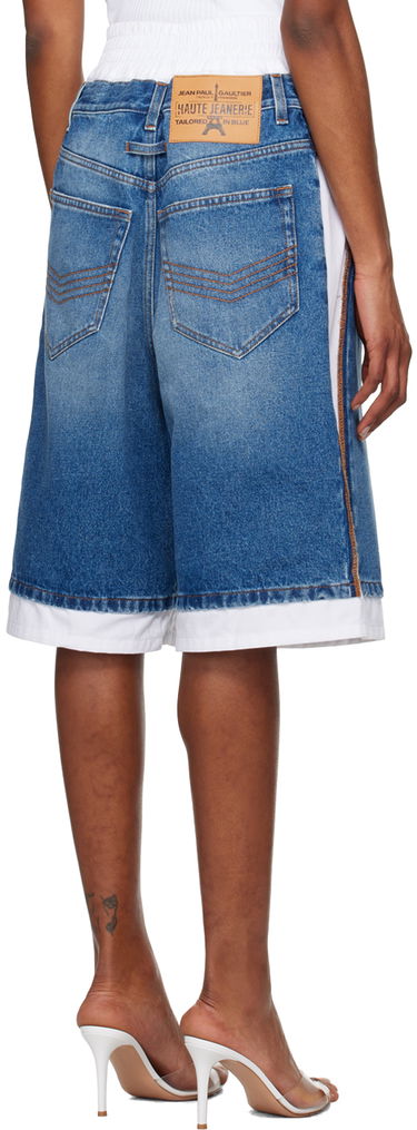 Šortky Jean Paul Gaultier Gaultier 'The Trompe-lœil' Denim Shorts Modrá | 24/25-U-SH025I-D013-5701, 2
