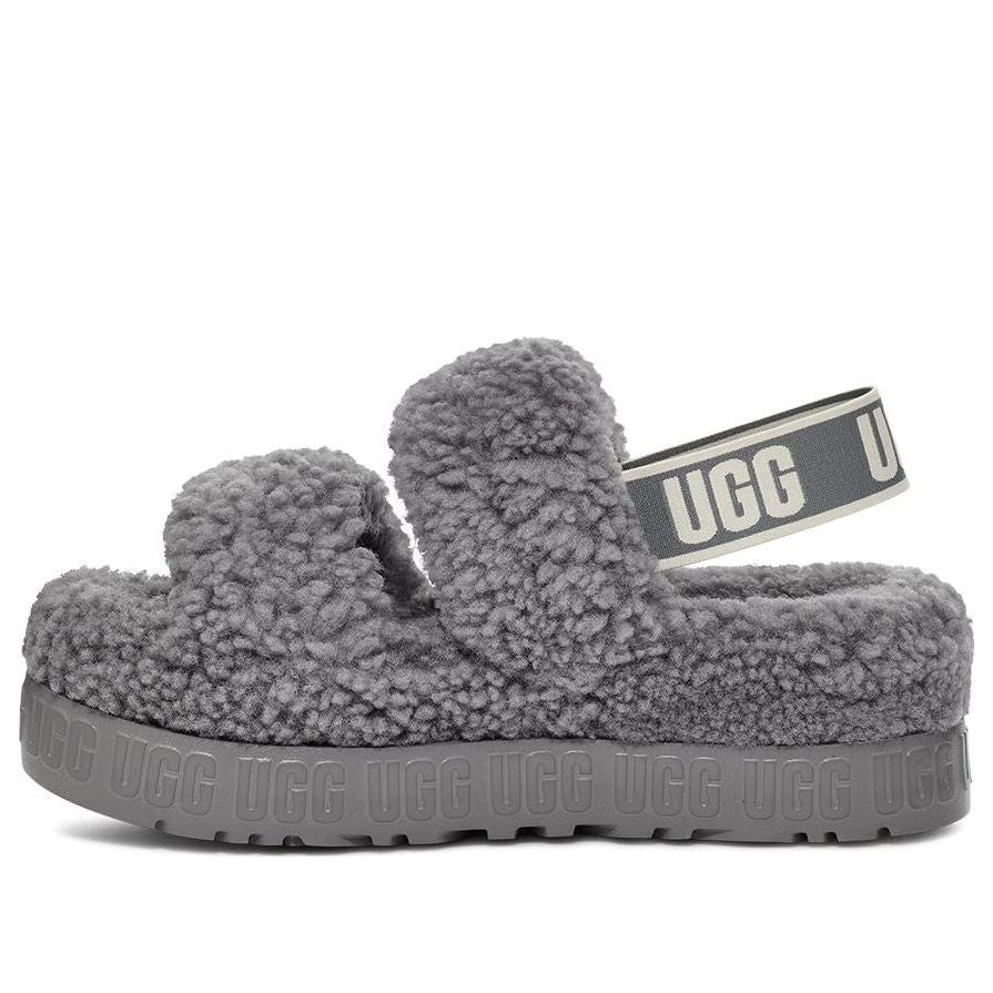 Tenisky a topánky UGG Oh Fluffita Slides Šedá | 1120876-LGH, 0