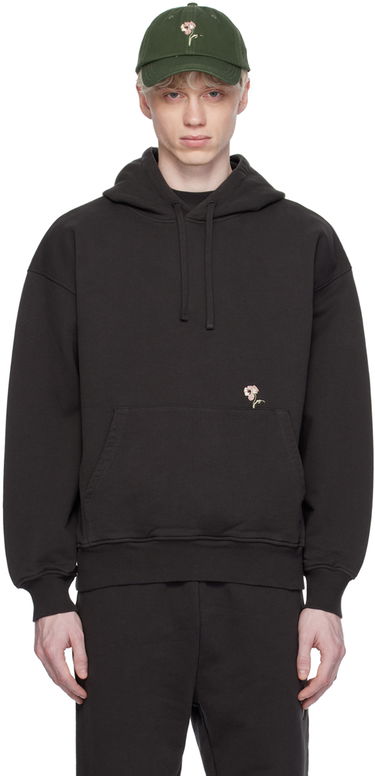 Mikina Han Kjøbenhavn Roots Embroidered Hoodie Čierna | M-133889, 0