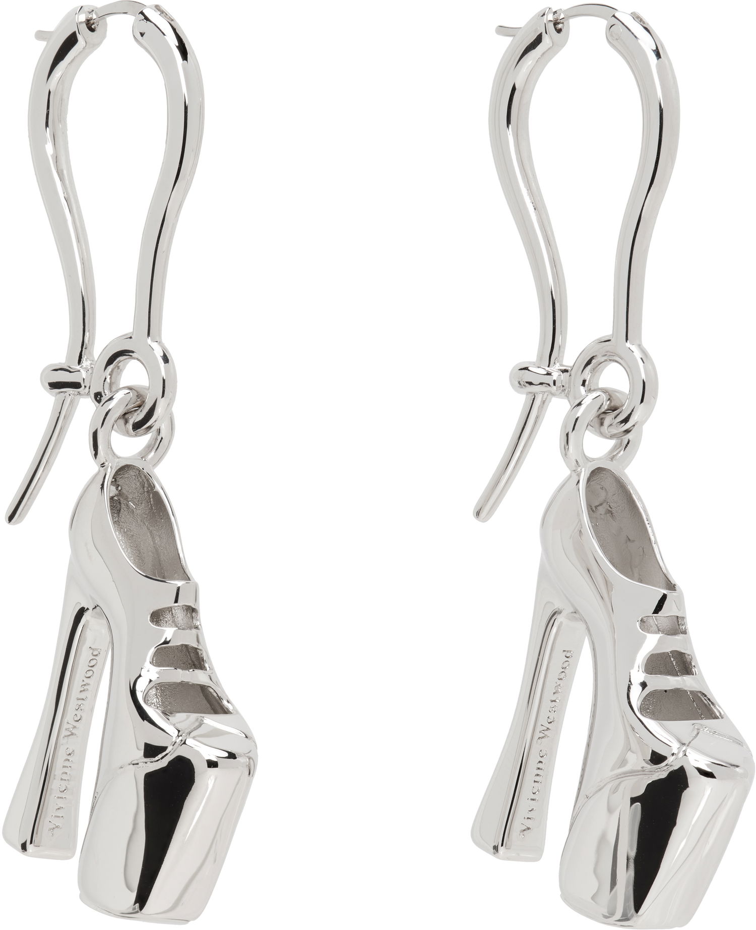 Náušnice Vivienne Westwood Vivienne Westwood Silver-Tone Alienor Platform Heel Dangle Earrings Metalická | 6202016S-02P019-, 1