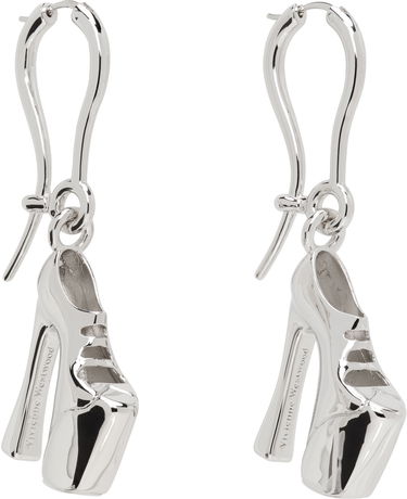 Náušnice Vivienne Westwood Vivienne Westwood Silver-Tone Alienor Platform Heel Dangle Earrings Metalická | 6202016S-02P019-, 1