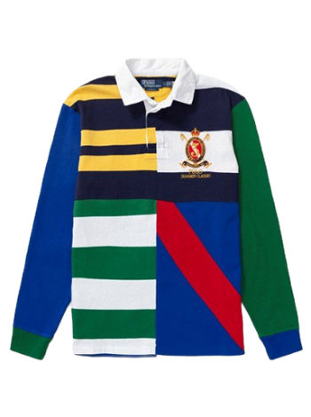 Polo by Ralph Lauren Classic Fit Patchwork Jersey Rugby Shirt 710900959001