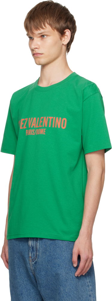 Tričko Valentino Valentino 'Chez Valentino' Print T-Shirt Zelené | 7V3MG16PAPG, 3