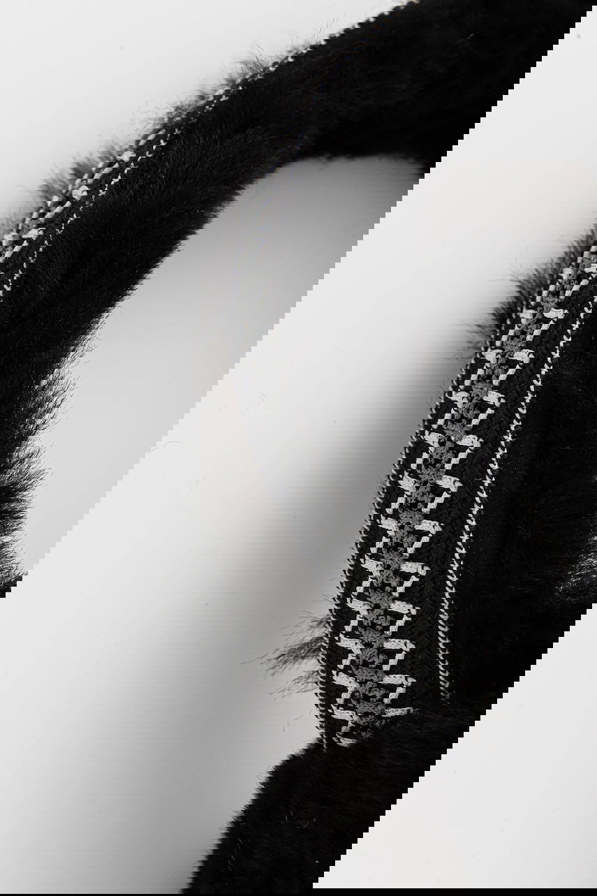 Doplnky UGG Furry Earmuffs with Decorative Headband Čierna | 20496., 1