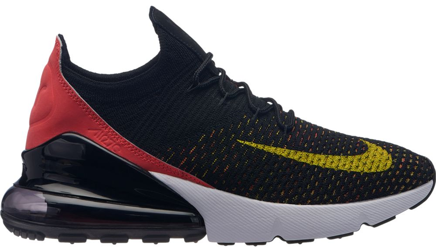 Tenisky a topánky Nike Air Max 270 Flyknit Black Bright Crimson Yellow Strike W Čierna | AH6803-003, 0