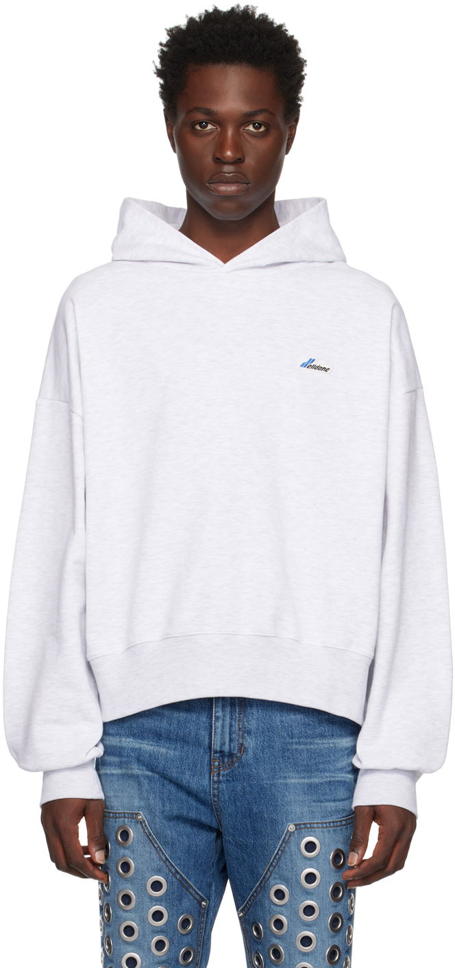 Mikina We11done Embroidered Hoodie Šedá | WD-TH3-22-714-U-GY, 0