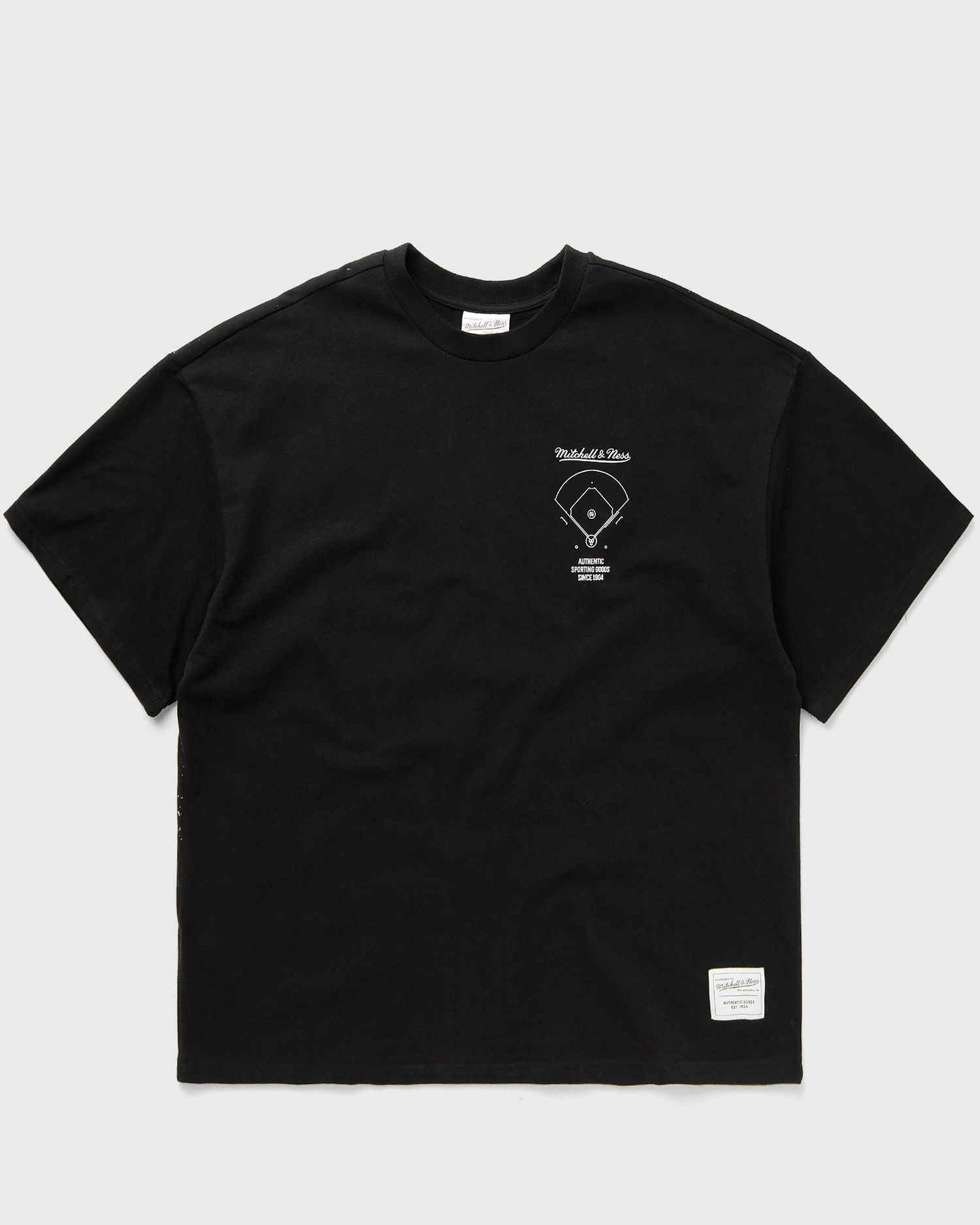 Tričko Mitchell & Ness BRANDED M&N ARENA PREMIUM BASEBALL TEE Čierna | TCRW7353-MLBYYPPPBLCK, 0