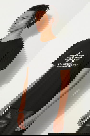 Tričko Alpha Industries Logo Tee Čierna | 100501FP.530, 3