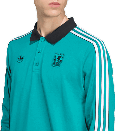 Polo tričko adidas Performance Liverpool FC Terrace Icons Tyrkysová | JW5471, 3