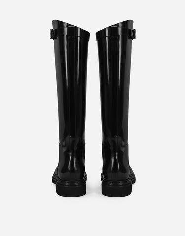 Doplnky Dolce & Gabbana Dolce & Gabbana Calfskin Knee-High Boots Čierna | CU1141A518580999, 2